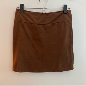 Suede Miniskirt